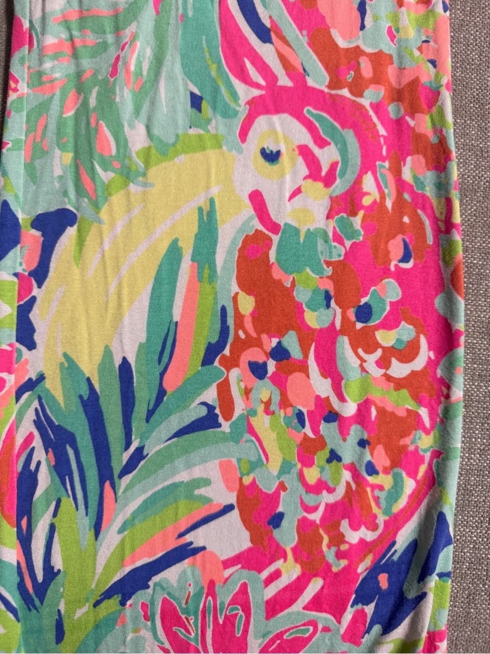 Lilly Pulitzer Georgia May Palazzo Pants Toucan Bright Floral Pattern Small - Picture 4 of 5